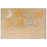  Slika - Sweet Dreams - Pastel Inscription Surrounded by the Moon and Stars 90x60 Na talijanskom platnu | shoptok.hr