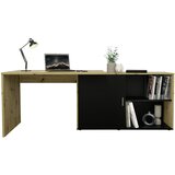 MID.YOU kombinirana pisalna miza leseni material črna, hrast artisan | Shoptok.si