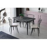  Ay - 1182 Anthracite Extendable Dining Table Cene