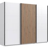 Premium Living Omara Z Drsnimi Vrati Andorra, Bela, Barva Hrasta, Š. 300 Cm Cene