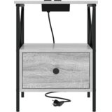  Noćni ormar s ladicama Sivi hrast sonoma 41.5 x 40.5 x 55 cm | shoptok.hr