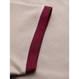 Ombre Men's T-shirt with contrasting inserts and v-neck - beige | shoptok.hr
