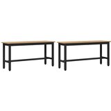  Klupa za blagovanje 2 pcs Umjetnički hrast 100 x 32,5 x 48,5 cm | Eponuda.com