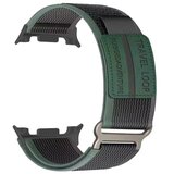INF Združljiv s Samsung Watch 8: Zeleno-črn najlonski pašček z zaponko, (5000079473) | Shoptok.si