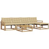  Set vanjskih sofa 6 kom. Bijela i bež | shoptok.hr