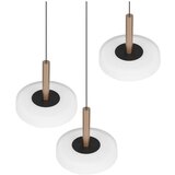  Crno-bijela/u zlatnoj boji LED viseća svjetiljka s mogućnosti zatamnjivanja sa staklenim sjenilom ø 35 cm Celeste – | shoptok.hr