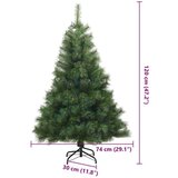 vidaXL Umetno Zložljivo Božično Drevo Zelena 120 cm PVC, jeklo | Shoptok.si