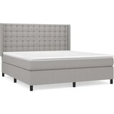  Krevet box spring s madracem svjetlosiva 160x200 cm tkanina | shoptok.hr