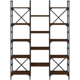 Police za knjige boja hrasta 127,5 x 28,5 x 172,5 cm drvene | shoptok.hr