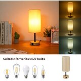  Brilagi - Stona lampa sa USB priključkom TABLON 1xE27/25W/230V hrast/crna/bež | Eponuda.com