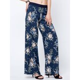 GNGbasic Swedish trousers decorated with a print in navy blue roses Cijene