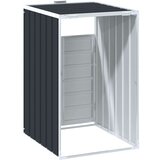 vidaXL Lopa za smetnjak za 1 smetnjak antracitna 72x81x115 cm jeklo | Shoptok.si