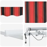  Skrovita tenda S LED lampica Narančasta i smeđa 400 × 350 cm | shoptok.hr