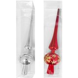 Vrh za bor srebrni i crveni – za božićne jelke Srebrna Cene