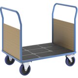 eurokraft pro ploski voziček s čelnimi stenami, ploščad dxš 1150 x 800 mm, polno elastična Cene