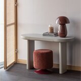 WOOOD Rdeč tabure iz tkanine bouclé Islen – | Shoptok.si