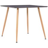  Jedilna miza siva in barva hrasta 80,5x80,5x73 cm MDF, (20946857) Cene