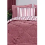 Line - Claret Red Claret Red Single Quilt & Pillow Set
