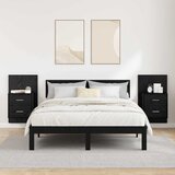  Wall-mounted noćni ormarić 2 pcs Crni hrast 48,5 x 32,5 x 80 cm | Eponuda.com