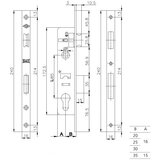 BRAVA ZA ALU VRATA 153P 25MM KALE | shoptok.hr