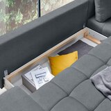 CARRYHOME sedežna garnitura, tkanina modrosiva | Shoptok.si