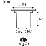  VGRADNA VRTNA SVETILKA FLOOR INOX 3.5W WW GU10 IP67, OKROGLA | Shoptok.si