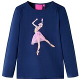 vidaXL Otroška majica z dolgimi rokavi mornarska 116 | Shoptok.si