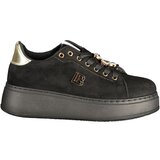 Laura Biagiotti 9820 ženske tenisice na vezanje s platformom 5 cm crne | shoptok.hr
