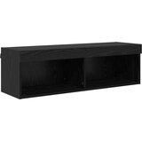 TV stenske enote z LED 5 pcs Črna Orehovina Konstruiran les, (5000132256) | Shoptok.si