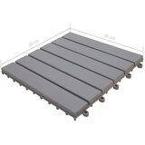  Talne plošče 30 kosov sive 30x30 cm trden akacijev les, (21143999) | Shoptok.si