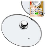 KADAX Stekleni pokrov 28 cm Univerzalna ponev, odporna na vročino, (5000356003) Cene