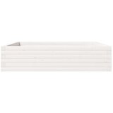  Vrtna sadilica bijela 100x100x23 cm od masivne borovine | shoptok.hr