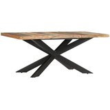  Blagovaonski stol od masivnog obnovljenog drva 180 x 90 x 76 cm | shoptok.hr