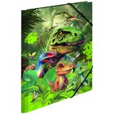 Herma mapa s klapo in elastiko A4 dino world | Shoptok.si