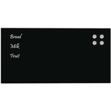 vidaXL Stenska magnetna tabla črna 80x40 cm kaljeno steklo | Shoptok.si