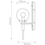 Elstead Lighting STENSKA SVETILKA Gilda 40 W 220-240 V E14 | Shoptok.si