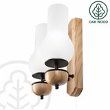  Brilagi - LED zidno svetlo COTTAGE 2xE14/40W/230V hrast/bela | Eponuda.com