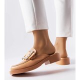Gemre Brown mules with closed toe Columbus | Shoptok.si