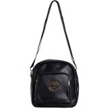 Fashion Hunters Black small messenger bag on a wide strap | shoptok.hr