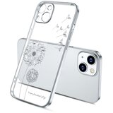  Ovitek za iPhone 14 Pro | Regrat s kristali, srebrn | Shoptok.si