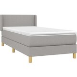  S oprugama i madracem svjetlosivi 100x200 cm od tkanine | shoptok.hr