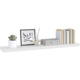  Plutajuća zidna polica visoki sjaj bijela 120x23,5x3,8 cm MDF | Eponuda.ba