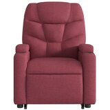  Električni naslonjač na podizanje od tkanine boja vina | shoptok.hr