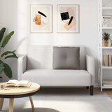  Jastuk za leđa Sivo-smeđa 60 x 19 x 50 cm tkanina | shoptok.hr