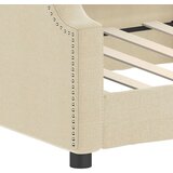 vidaXL Raztegljiva postelja krem 90x200 cm blago | Shoptok.si