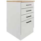 Flex-Well spodnja omarica s predali levi, svetlo siva, š. 50 cm Cene