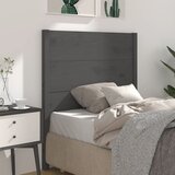  Uzglavlje sivo 96 x 4 x 100 cm od masivne borovine | shoptok.hr