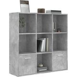 Ormarić za knjige boja betona 98 x 30 x 98 cm konstruirano drvo | shoptok.hr