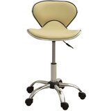 vidaXL Salonski stolček krem umetno usnje, (21066890) | Shoptok.si