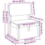  Vrtne stolice 2 kom bijele 60x52 5x72 cm od masivne borovine | shoptok.hr